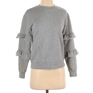 WHO WHAT WEAR GRAY SWEATSHIRT, SIZE XSMALL